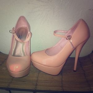 Peach heels