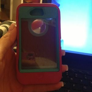 Pink and aqua otterbox