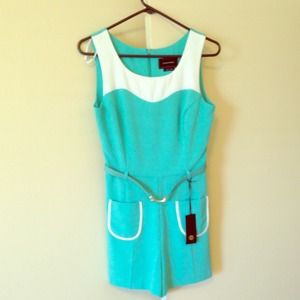 Mint Green River Island Romper