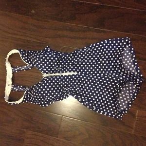 Vintage polka dot/sailor one piece bathing suit ⚓