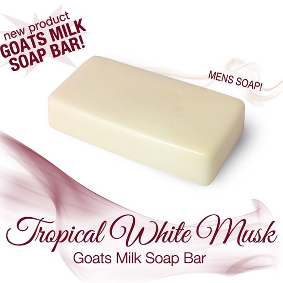 TropicalWhite Musk Goats Milk Soap Bar