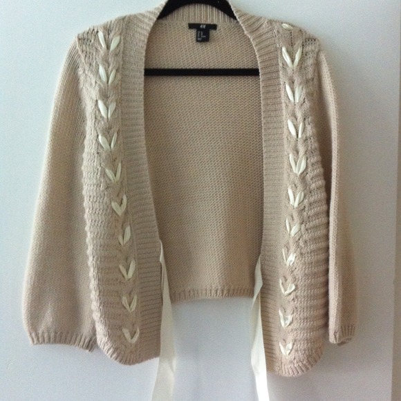 H&m blush color sweater/ blazer