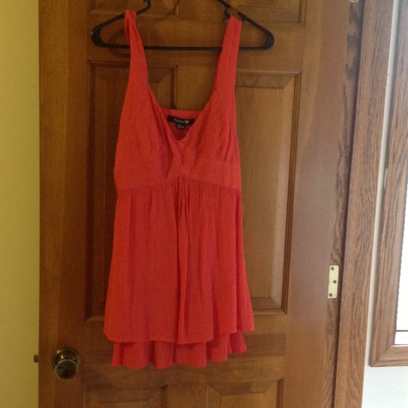 Coral Forever 21 dress