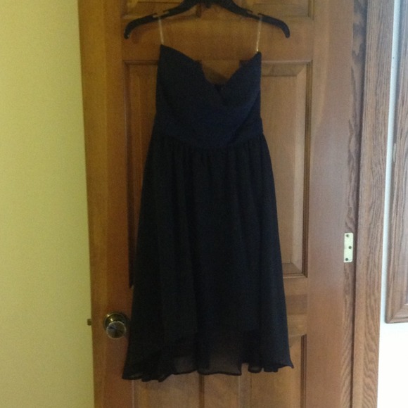 Charlotte Russe high low strapless dress