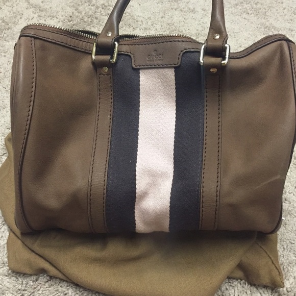 💯% Authentic Gucci Web Boston Bag - Picture 4 of 4