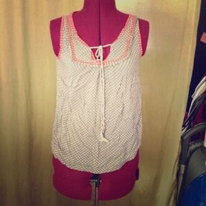 Polka dotted Esley sleeveless top