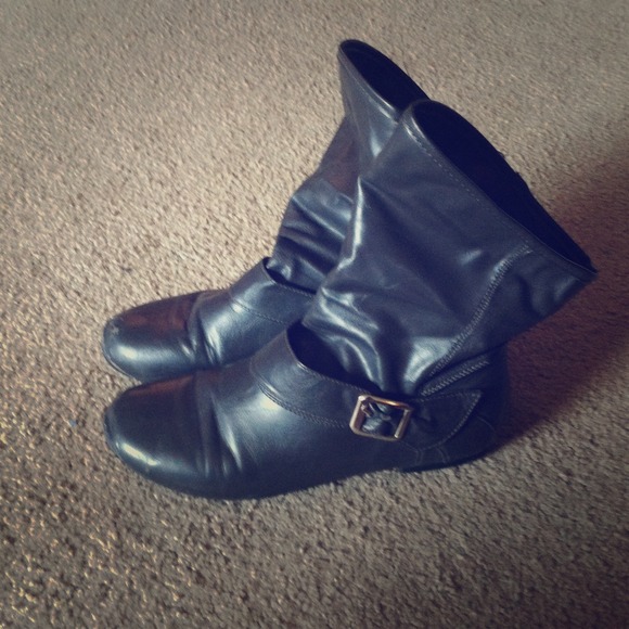 Dark Gray Ankle Boots