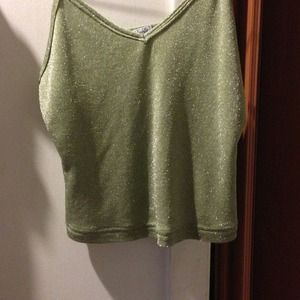 Mint green sparkly tank