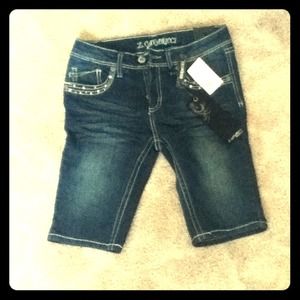 Bermuda denim shorts