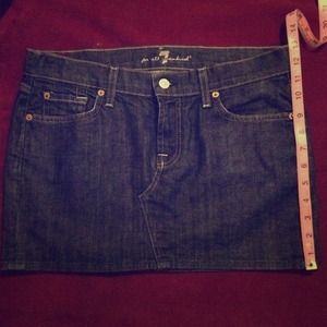 NWOT 7 for all mankind denim skirt
