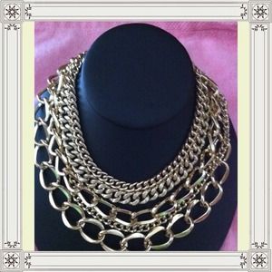 Sold. Vintage stamped Germany multi chain choker