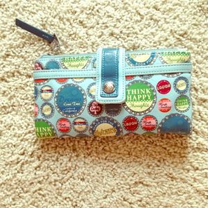 Super cute teal Bottle Cap wallet!