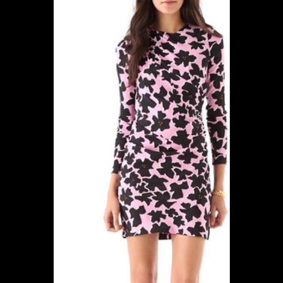 DVF Pink Jera Print Dress