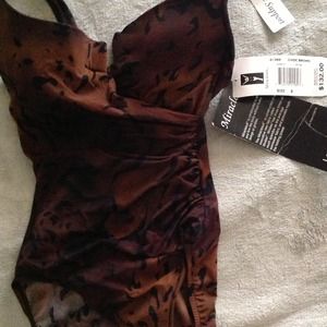 MIRACLESUIT. NEW w/ TAGS. Brown/black color. SEXY!