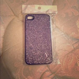 Purple glitter case