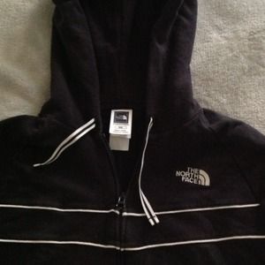 The NORTH FACE Women's black hooded sweatshirt.