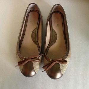Coach suede flats