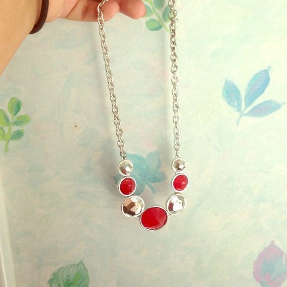 Red & Silver necklace