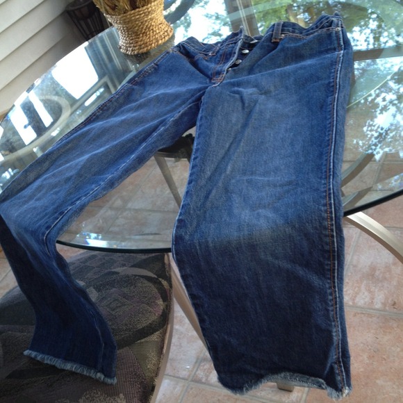 J. Crew Denim Crop Jeans, high waisted, button fly