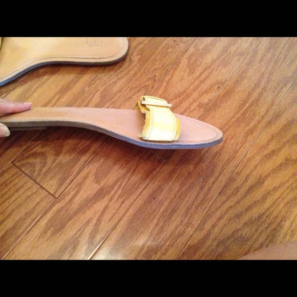 Ann Taylor Loft Summer Yellow Flats - Picture 3 of 4