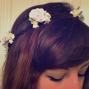 Flower Crown made of Braided Leather