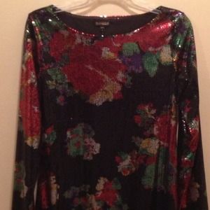 Short Artistic Sequin Dress from Express