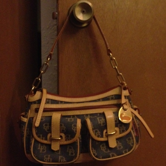 Authentic medium Dooney & Bourke denim purse