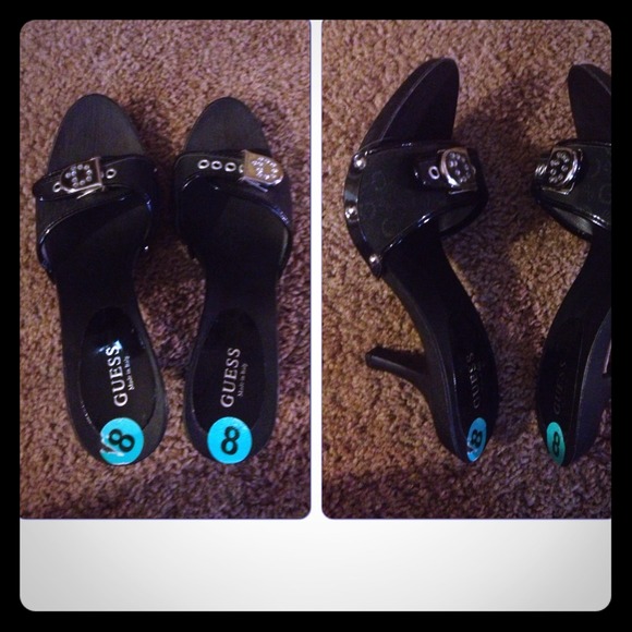 Guess heels with buckle belt