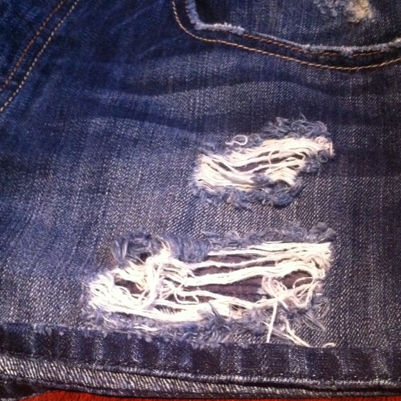 Denim AMERICAN EAGLE mini skirt (dark) - Picture 2 of 4