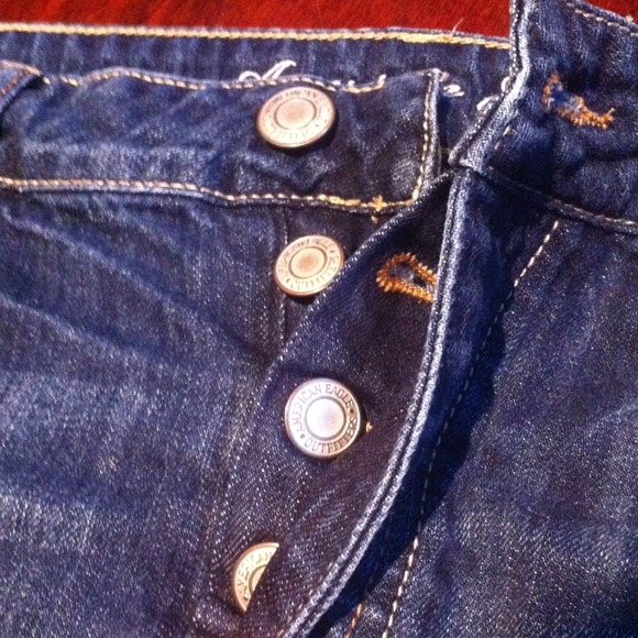 Denim AMERICAN EAGLE mini skirt (dark) - Picture 4 of 4