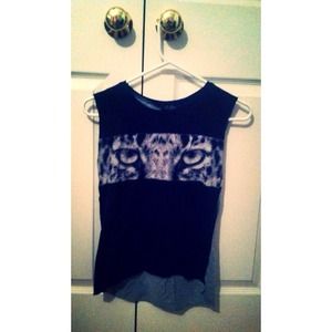 Hi-Lo Cheetah Muscle Tank