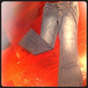 SO brand flare leg stretch denim pant