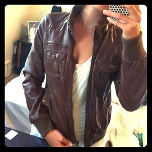 Faux leather jacket