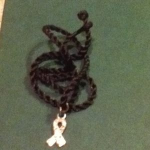 Breast cancer awareness necklace