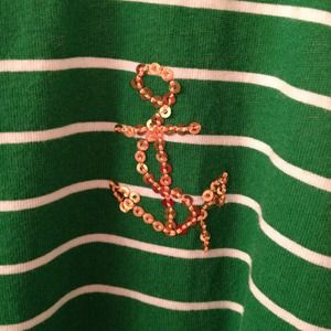 Tommy Hilfiger Green Nautical Tank