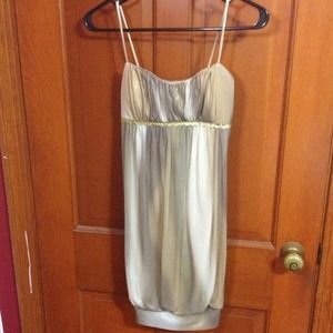 Gold and browns dress