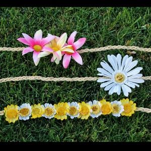 Floral headbands.