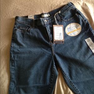 Levi's petites at waist.