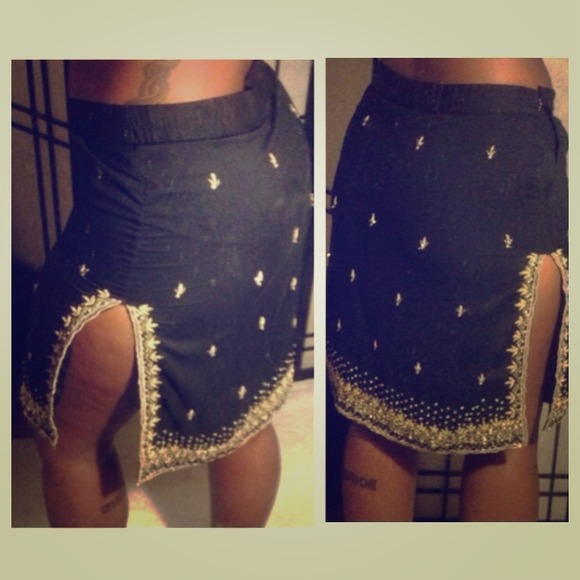 Vintage Indian Style Glass Beaded by Hand Skirt - Picture 1 of 4
