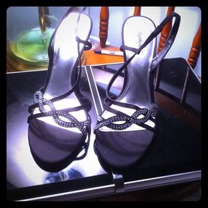 Stylish pair of evening shoes