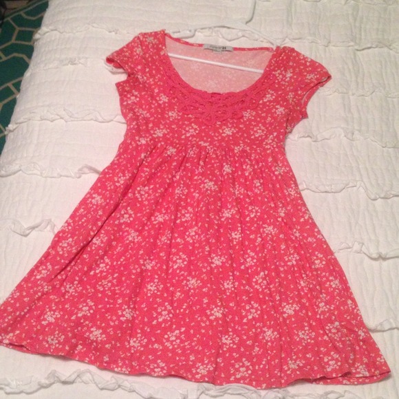 Pink baby doll dress