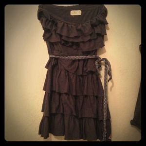 Hollister layered strapless dress