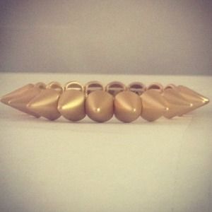 Gold spike bracelet