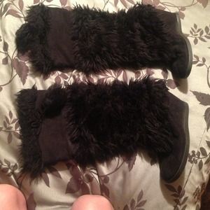 Nice fur boots with heel