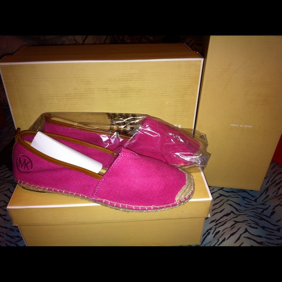 Michael Kors Shoes - BRAND NEW PINK MICHAEL KORS SLIP ONS BRAND NEW MK