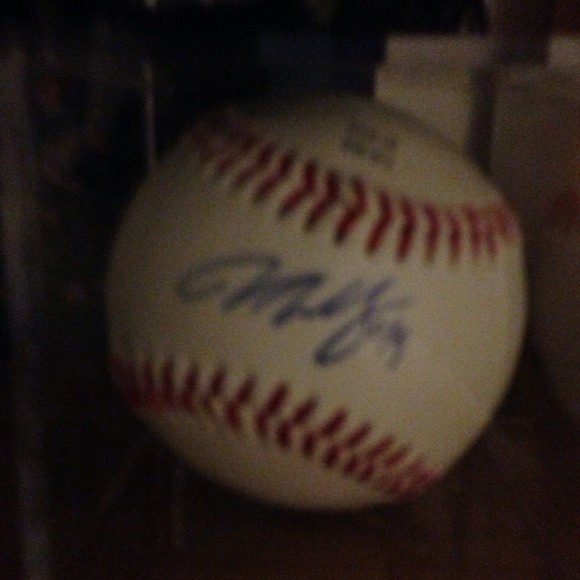 Vance Worley autograph ball