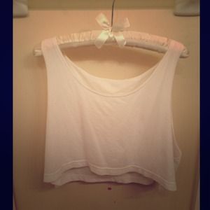 American Apparel Crop Top in White