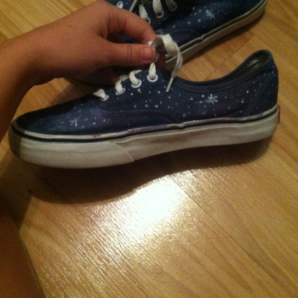 SOLD Hand Painted Galaxy Vans - Picture 2 of 4
