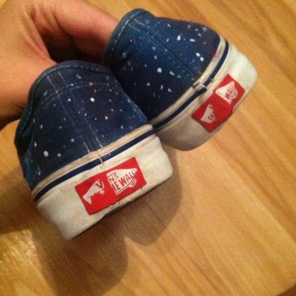 SOLD Hand Painted Galaxy Vans - Picture 3 of 4