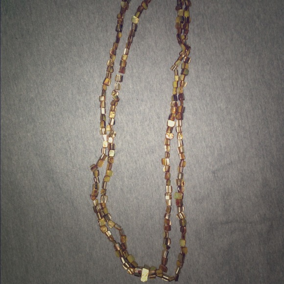 Double loop necklace